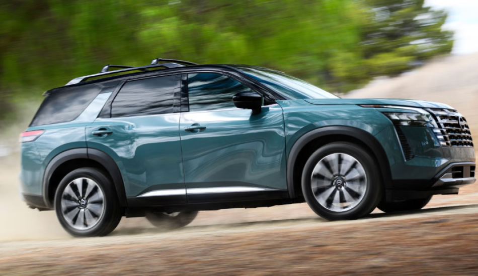 2026 Nissan Pathfinder with Rock Creek trim, wireless charger, 12.3-inch touchscreen, and advanced camera systems